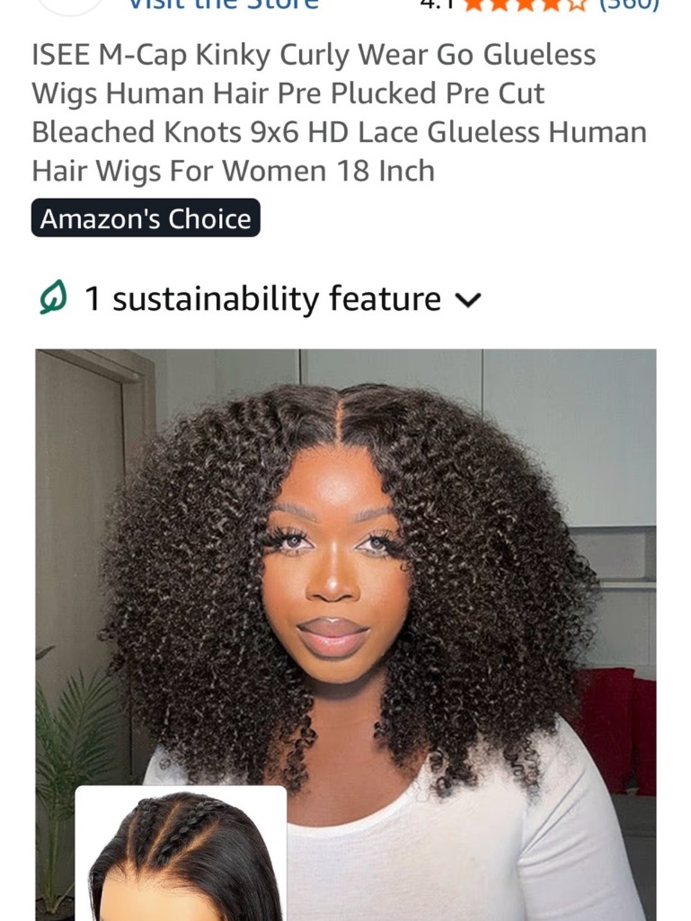 Isee Human Hair Wig